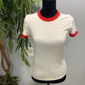 Aritzia Women White T-Shirt